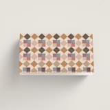 "prairie patchwork quilt" - Place Cards in Autumn by Jessica Yeo - Folded Back of Card