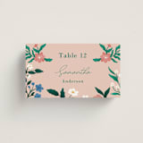 "Le Jardin" - Place Cards in Petal by Elly - Front with Free Guest Printing