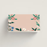 "Le Jardin" - Place Cards in Petal by Elly - Blank front