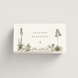 "Rancho" - Place Cards in Verde by Megan Davis - Folded with Free Guest Printing