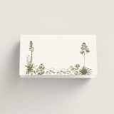 "Rancho" - Place Cards in Verde by Megan Davis - Blank front