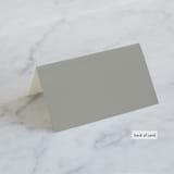 "Framed Details" - Place Cards in Pebble by Kimberly FitzSimons - Folded Back of Card