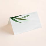 "Botanical Frame" - Place Cards in Fern by Kate Ahn - Blank front