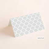"Inverness" - Place Cards in Pistachio by Nicole Whiddon - Folded Back of Card