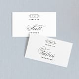 "Confection" - Place Cards in Cloud by Jill Means - Front with Free Guest Printing