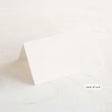 "Modern Initials" - Place Cards in Buttercream by Lori Wemple - Folded Back of Card