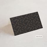 "Eternal Love" - Place Cards in Dark Chocolate by Laura Bolter - Folded Back of Card