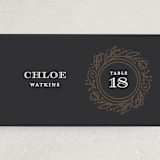 "Eternal Love" - Place Cards in Dark Chocolate by Laura Bolter - Detail