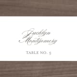 "Field" - Place Cards in Ash by Megan Davis - Detail