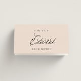 "Arboretum" - Place Cards in Almond by Morgan Kendall - Folded with Free Guest Printing