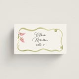 "Barolo" - Place Cards in Deep Blush by Pati Cascino - Front