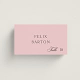 "Nola" - Place Cards in Peony by Megan Davis - Front