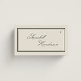 "Emerson" - Place Cards in Evergreen by Kelly Watkins - Front