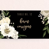 "jewel" - Place Cards in Onyx by Susan Moyal - Detail