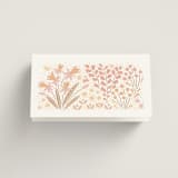 "Floral Border" - Place Cards in Peach by Pippa Shaw - Folded Back of Card