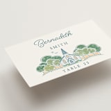 "Going to the Chapel" - Place Cards in Meadow by Paper Sun Studio - Detail