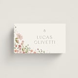 "Avery" - Place Cards in Peony by Jennifer Wick - Front with Free Guest Printing