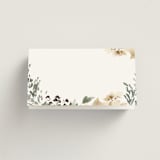 "Sprigs of Joy" - Place Cards in Pearl by Leah Bisch - Blank front