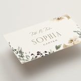 "Sprigs of Joy" - Place Cards in Pearl by Leah Bisch - Detail