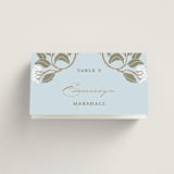 "Hydrangea Garden" - Place Cards in Sky by Susan Zinader - Folded with Free Guest Printing