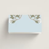 "Hydrangea Garden" - Place Cards in Sky by Susan Zinader - Blank front