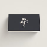 "Floral Monogram" - Place Cards in Champagne by Lindsay Megahed - Folded Back of Card