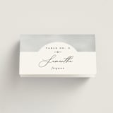 "Panoramic" - Place Cards in Cloud by Heather Schertzer - Folded with Free Guest Printing