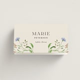 "Wild meadow" - Place Cards in Elder Flower by Sarah Knight - Folded with Free Guest Printing