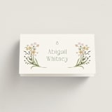 "delicate buds" - Place Cards in Olive by Jennifer Wick - Folded with Free Guest Printing