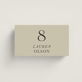 "English Garden" - Place Cards in Daffodil by Lindsay Megahed - Front with Free Guest Printing