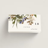 "Pressed Garden" - Place Cards in Fall by Grace Kreinbrink - Folded with Free Guest Printing