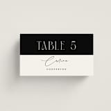 "Everly" - Place Cards in Pearl by Christie Garcia - Front with Free Guest Printing