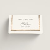 "Americana" - Place Cards in Sea by leslie hamer - Folded with Free Guest Printing