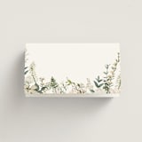 "Lilac Bloom" - Place Cards in Opal by Susan Moyal - Folded Back of Card
