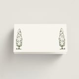 "Vineyard" - Place Cards in Olive by Sarah Brown - Blank front