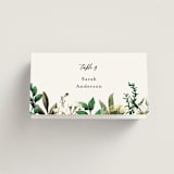 "Fresh Classic" - Place Cards in Porcelain by Susan Moyal - Folded with Free Guest Printing