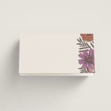 "Fleur" - Place Cards in Sangria by Jen Owens - Folded Back of Card