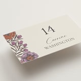 "Fleur" - Place Cards in Sangria by Jen Owens - Detail