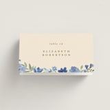 "Nilgiri" - Place Cards in Blueberry by Creo Study - Folded with Free Guest Printing