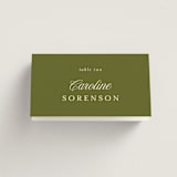 "Garland Monogram" - Place Cards in Summer by Angela Marzuki - Folded with Free Guest Printing