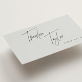 "Signature Script" - Place Cards in Mint by Michelle Taylor - Detail