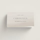 "Regal" - Place Cards in Snow by Melinda Denison - Folded with Free Guest Printing