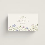 "Sweeping Meadow" - Place Cards in Wisteria by Everett Paper Goods - Front with Free Guest Printing