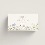"Sweeping Meadow" - Place Cards in Wisteria by Everett Paper Goods - Folded with Free Guest Printing