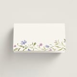 "Sweeping Meadow" - Place Cards in Wisteria by Everett Paper Goods - Blank front