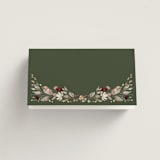 "fleur sauvage" - Place Cards in Vert by Erin Deegan - Blank front