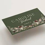"fleur sauvage" - Place Cards in Vert by Erin Deegan - Detail