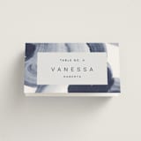 "meanders" - Place Cards in Ocean by Sumak Studio - Folded with Free Guest Printing