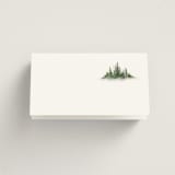 "Somerset" - Place Cards in Evergreen by Melanie Kosuge - Blank front