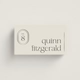 "Modern Monogram" - Place Cards in Latte by Jackie Crawford - Front with Free Guest Printing